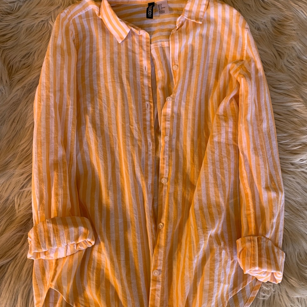Long sleeve button down.